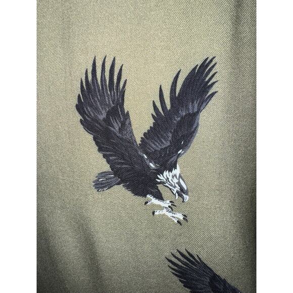 The Kooples Flying Eagles Button-Down Unisex Shirt 100% Viscose Size Small NWT - Picture 6 of 6